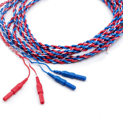 脑电图机 脑电线 镀金电极脑电极线盘状电极线氯化银电极线