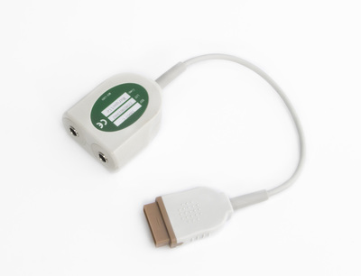 GE心电监护仪体温探头连接线一转二 双体温缆线